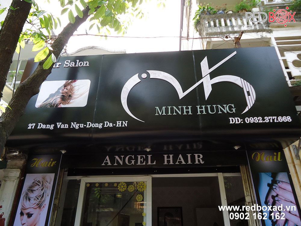 thi công bảng hiệu tóc